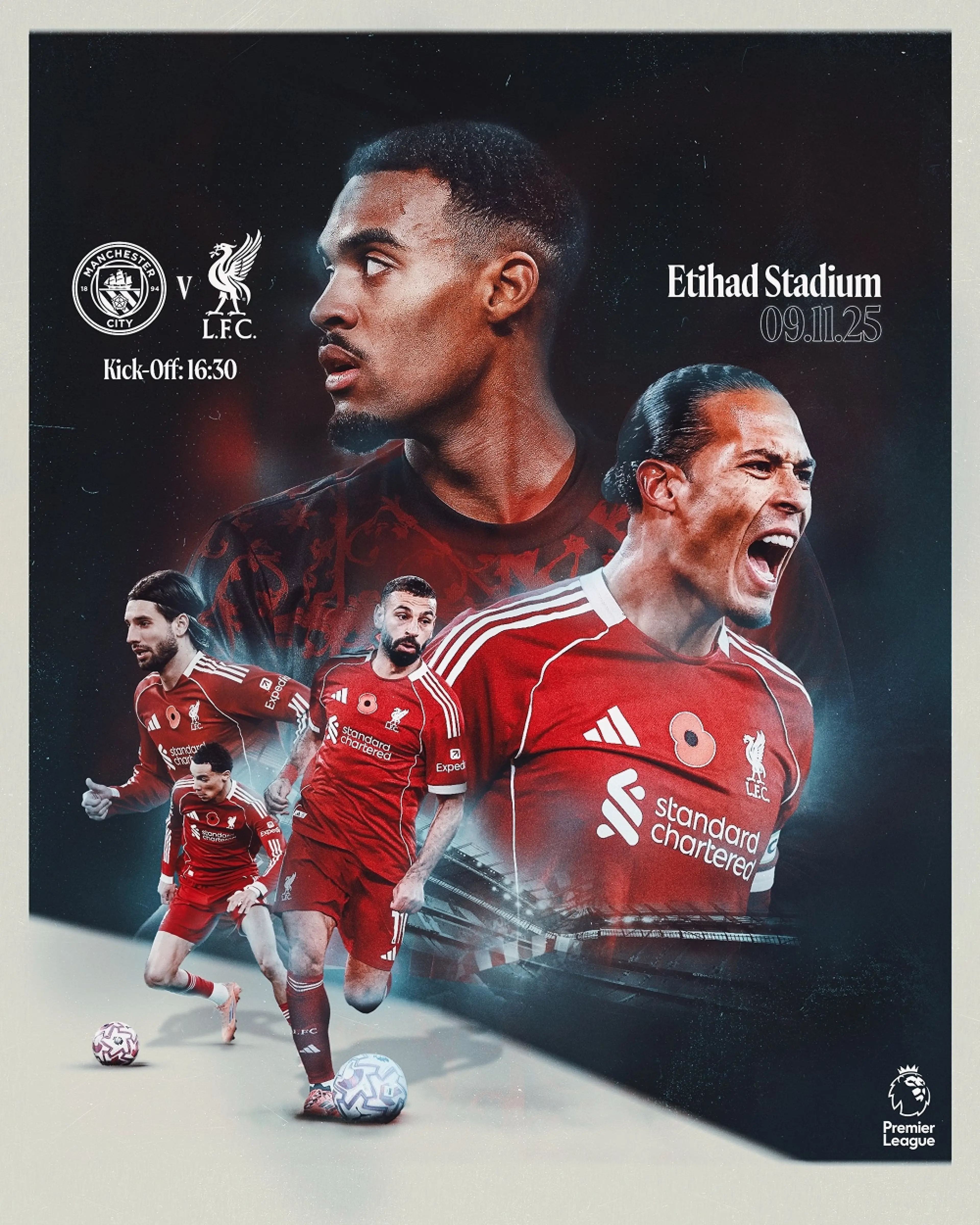 Man City vs Liverpool, noviembre 2025